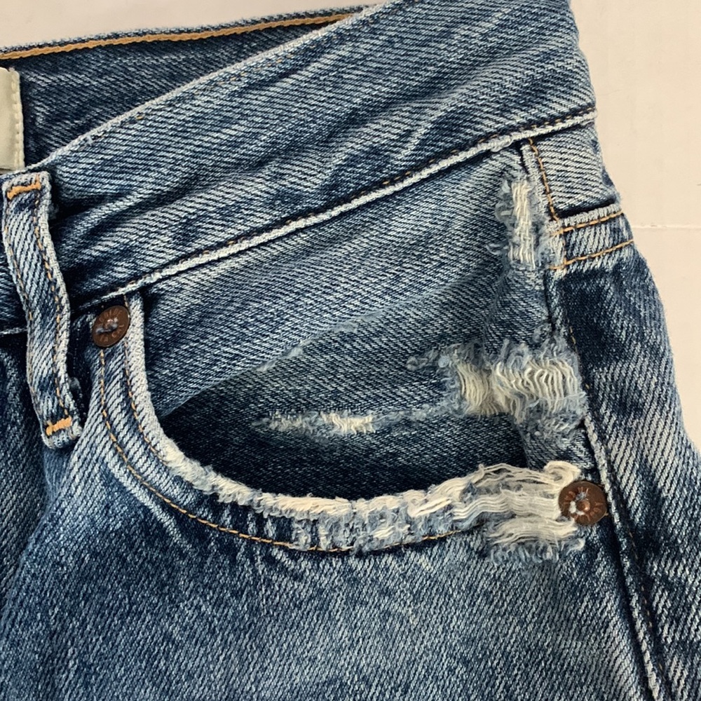 Agolde Riley Button Fly High Rise Jeans Size 24 - Picture 7 of 14